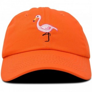 Baseball Caps Flamingo Hat Women's Baseball Cap - Orange - CG18M63K3I9 $9.89