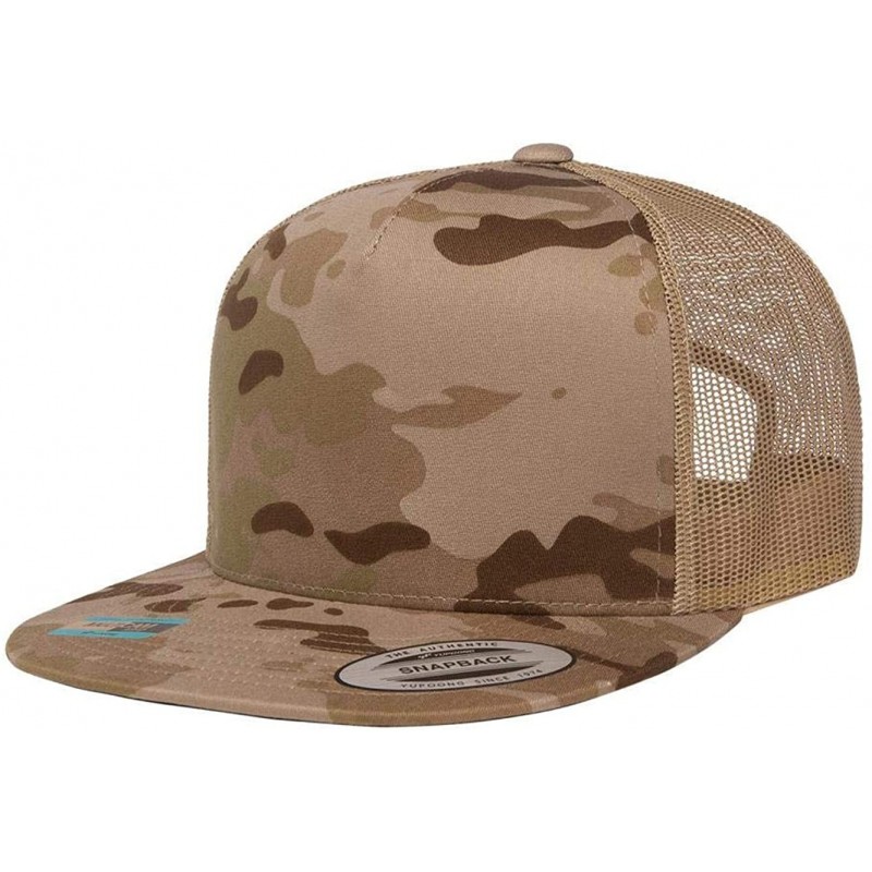 Baseball Caps Classics Flat Bill Trucker Cap - 6006 - Multicam Arid/ Tan - CF18WUQLER7 $8.73