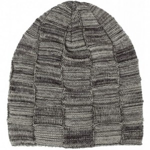 Skullies & Beanies Winter Beanie Hat Scarf Set Warm Thick Knit Hat Skull Cap for Men Women - Beige - CU18M7DI7KR $9.13