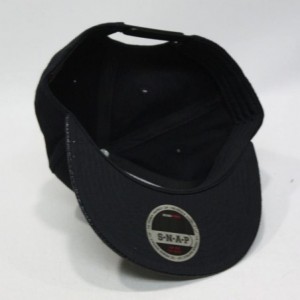 Baseball Caps Premium Plain Wool Blend Adjustable Square Flat Bill Snapback Hats Baseball Caps - Snake Black - CS1258ZB6FL $1...