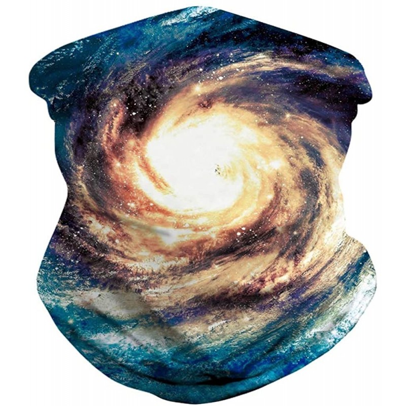 Balaclavas Galaxy Balaclava for Women Men Headband Bandana Head Wrap Scarf Neck Warmer Headwear - Galaxy Nebula - CS197RX8KUD...