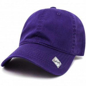 Baseball Caps Baseball Cap Dad Hat for Men and Women Cotton Low Profile Adjustable Polo Curved Brim - Dark Purple - CA18K6SDA...