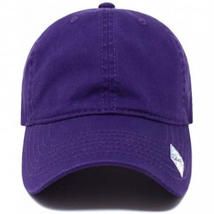 Baseball Caps Baseball Cap Dad Hat for Men and Women Cotton Low Profile Adjustable Polo Curved Brim - Dark Purple - CA18K6SDA...