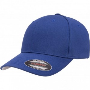 Baseball Caps Cotton Twill Fitted Cap - Royal - CV194GKTW0Q $15.28