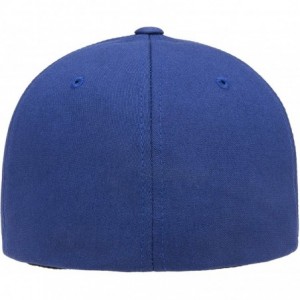 Baseball Caps Cotton Twill Fitted Cap - Royal - CV194GKTW0Q $15.28