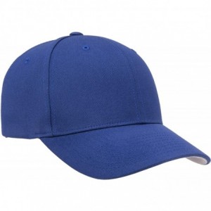 Baseball Caps Cotton Twill Fitted Cap - Royal - CV194GKTW0Q $15.28