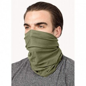 Balaclavas Seamless Unisex Scarf Balaclava Bandana Headwear Neck Gaiter - Green - CM198G0ZA03 $18.79