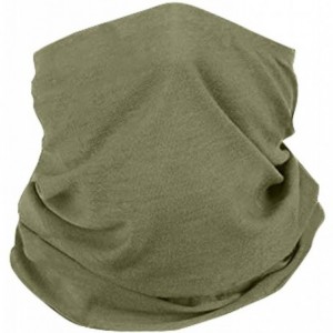 Balaclavas Seamless Unisex Scarf Balaclava Bandana Headwear Neck Gaiter - Green - CM198G0ZA03 $18.79