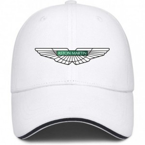 Baseball Caps Mens Fashion Trucker Hats Aston Martin Logo Womens Fishing Mesh Caps - White-91 - C9197KM4NXZ $20.41