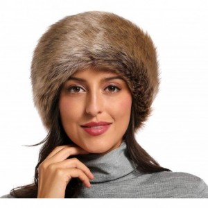 Cold Weather Headbands Faux Fur Headband for Women with Elastic Band Russian Cossack Hat - Fluffy Winter Earwarmer Earmuff - ...
