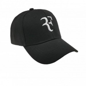 Baseball Caps Letter Embroidery 3D F Dad Hat Tennis Star Roger Federer Baseball Cap Black Adult Size - Red - C818WMMG3Q3 $18.90