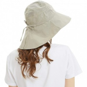 Bucket Hats Bucket Hats for Women- Wide Brim UV Protection Sun Hat Packable Outdoor Beach Caps with Chin Strap - C018GS8KKOI ...