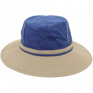 Sun Hats UPF50+ Fishing Cap Fashion Cool Outdoor Sun Hats Summer Outdoor Sun Hat - Navyblue+khaki - CS17AACZ3IA $13.31