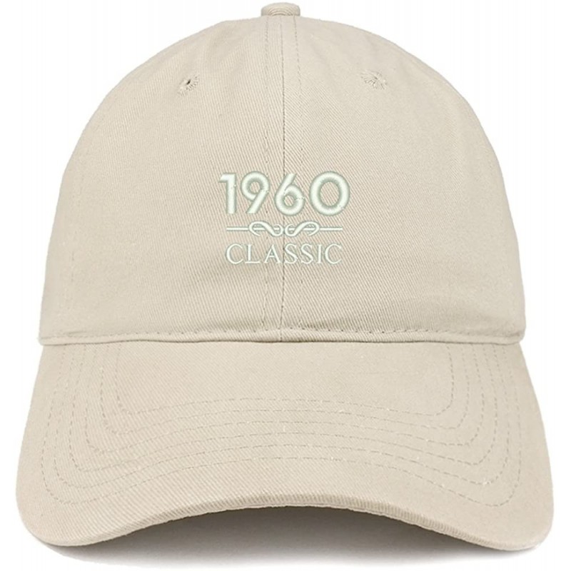 Baseball Caps Classic 1960 Embroidered Retro Soft Cotton Baseball Cap - Stone - C518D02DIG8 $16.76