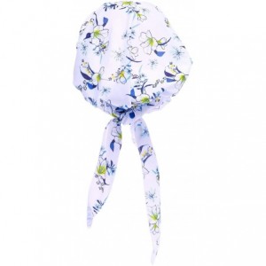 Skullies & Beanies Women Chemo Headscarf Pre Tied Hair Cover for Cancer - White Flowers - C2198KIGGH2 $11.48