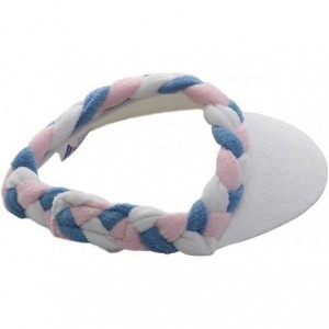 Visors Ladies Terry Cloth Visor - Pink White Blue - CN114F2QYEH $19.39