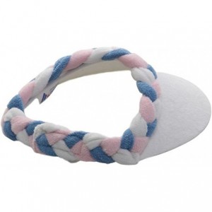 Visors Ladies Terry Cloth Visor - Pink White Blue - CN114F2QYEH $12.58