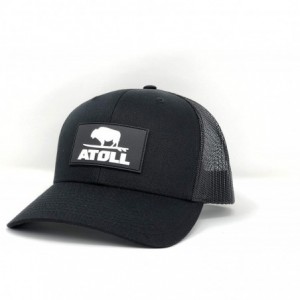 Baseball Caps Atoll Baseball Cap Trucker Hat - 7 Hole Snapback Adjustable Breathable Hat - Black/Black - CP180I58QIU $57.73