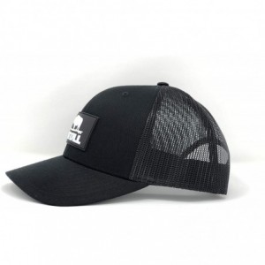 Baseball Caps Atoll Baseball Cap Trucker Hat - 7 Hole Snapback Adjustable Breathable Hat - Black/Black - CP180I58QIU $25.13