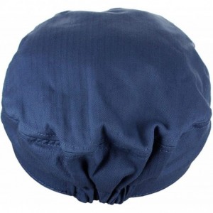 Newsboy Caps Unisex 100% Cotton Greek Fisherman Sailor Fiddler Driver Cap Hat - Indigo Blue/Navy - C118RNZCO9N $17.07