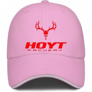 Baseball Caps Men Baseball Cap Fashion Adjustable Mesh Archery Red Dad Trucker Golf Hat - Pink - CJ18A2X2T5O $13.86