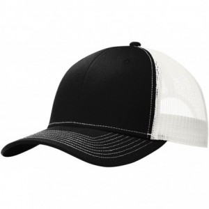 Baseball Caps Mens Snapback Trucker Cap (C112) - Black/White - CL187AHAAKU $18.12
