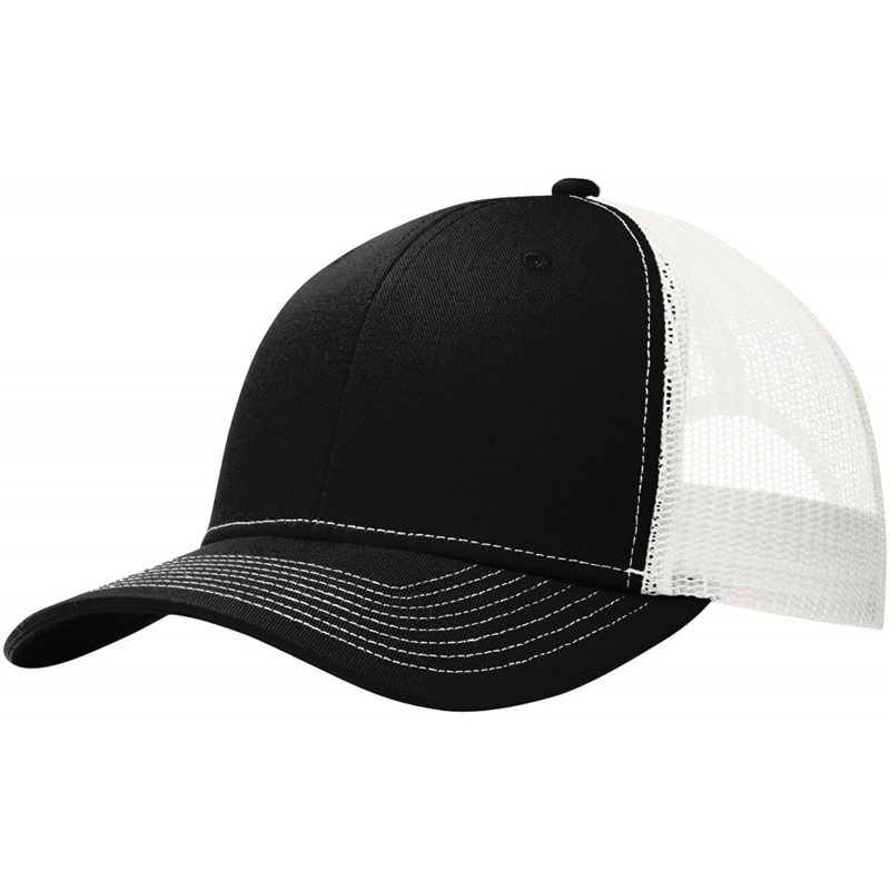 Baseball Caps Mens Snapback Trucker Cap (C112) - Black/White - CL187AHAAKU $11.17