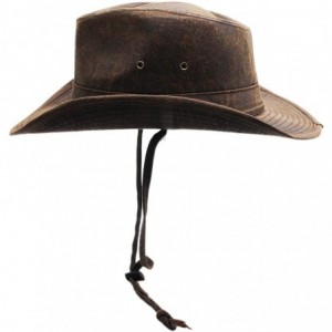 Cowboy Hats Weathered Outback Outdoorsmen Shapeable Hat- Silver Canyon- Brown - Brown - CA18KYS2KE8 $45.19