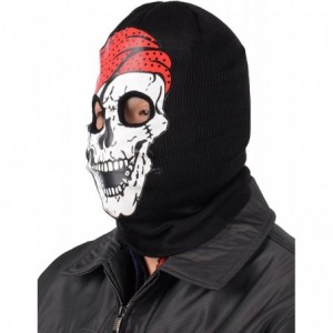 Balaclavas Men's Outdoor Sports Full-Face Balaclava Mask - Pirate Skull - CM128V7272T $8.82