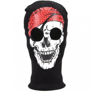 Balaclavas Men's Outdoor Sports Full-Face Balaclava Mask - Pirate Skull - CM128V7272T $8.82