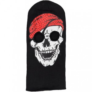 Balaclavas Men's Outdoor Sports Full-Face Balaclava Mask - Pirate Skull - CM128V7272T $8.82