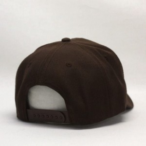 Baseball Caps Premium Plain Wool Blend Adjustable Snapback Hats Baseball Caps - Sc Brown - CA12MWZNQJ2 $13.05