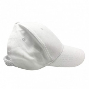 Baseball Caps Backless Ponytail Hat Baseball Cap Natural Curly Hair Hat with Ponytail Hole - White(style 2) - CQ18S9QWAG9 $17.06