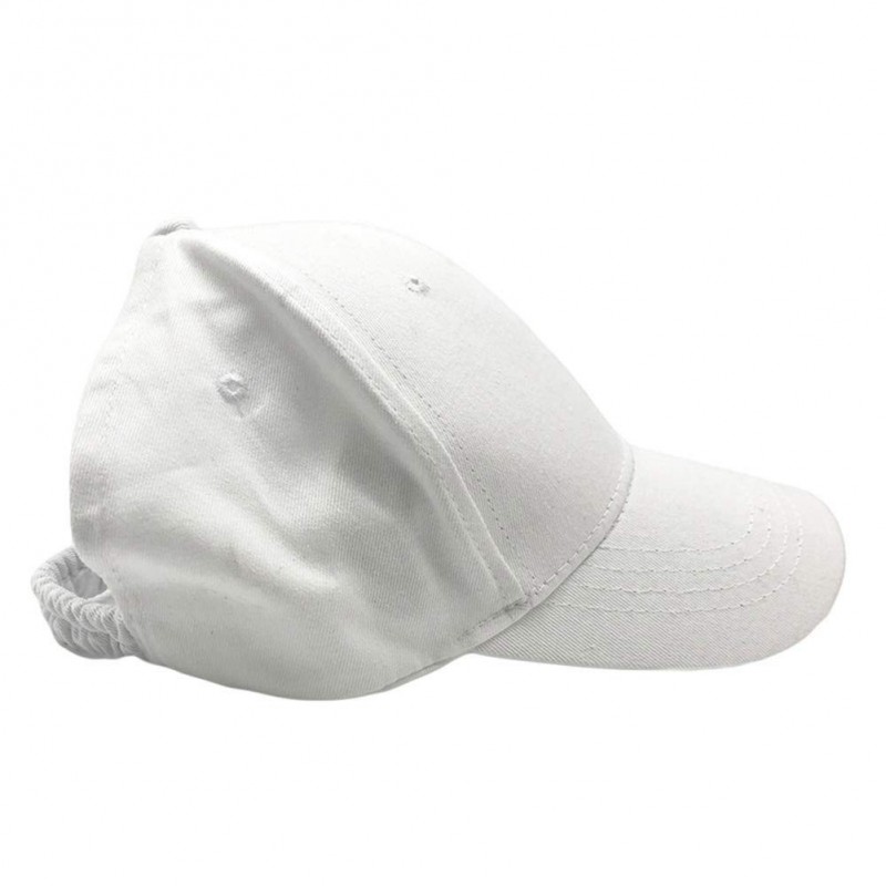 Baseball Caps Backless Ponytail Hat Baseball Cap Natural Curly Hair Hat with Ponytail Hole - White(style 2) - CQ18S9QWAG9 $28.97