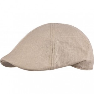 Newsboy Caps Men's Cool Summer Duckbill Ivy Cap- Newsboy Pub Irish Hat- Golf Cap - Natural - C8180MD60AW $13.93