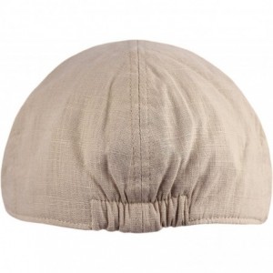 Newsboy Caps Men's Cool Summer Duckbill Ivy Cap- Newsboy Pub Irish Hat- Golf Cap - Natural - C8180MD60AW $13.93