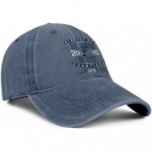 Baseball Caps Denim Baseball Hats Unisex Men's Classic Adjustable Mesh Captain Flat Cap - Blue-14 - CJ18U8UNEE0 $18.84