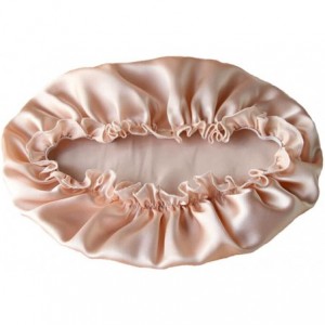 Skullies & Beanies Natural Silk Sleep Night Cap Head Cover Bonnet Hat for for Hair Beauty - Flesh Pink - C218GY9E2XU $14.80