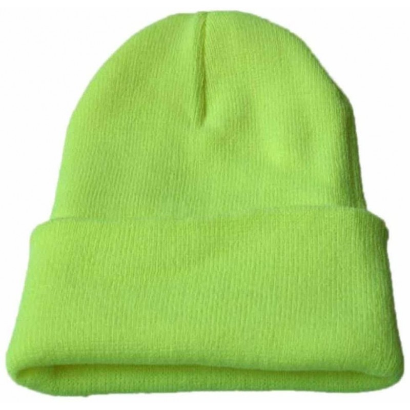 Newsboy Caps Unisex Solid Slouchy Knitting Beanie Warm Cap Ski Hat - Mint Green - CS18ELA4Y8Y $9.81