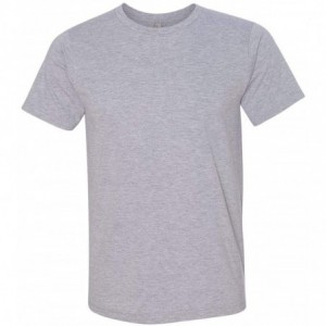 Baseball Caps 5010 Adult Heather Jersey Tee - Heather Grey - CY11CCX8DEP $17.07