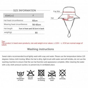 Sun Hats Unisex Outdoor Lightweight Breathable Waterproof Bucket Wide Brim Hat - UPF 50+ Sun Protection Sun Hats Shade - CG18...