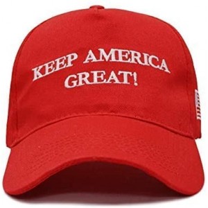 Baseball Caps Keep America Great Hat-Make America Great Again Hat-MAGA Hat with USA Flag 2/4 Pack Red - 4-red-keep - CV18UW6D...