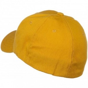 Baseball Caps Low Profile Washed Flex Cap - Gold - C718GZ2YLWI $19.96