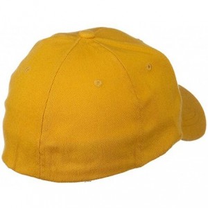Baseball Caps Low Profile Washed Flex Cap - Gold - C718GZ2YLWI $19.96