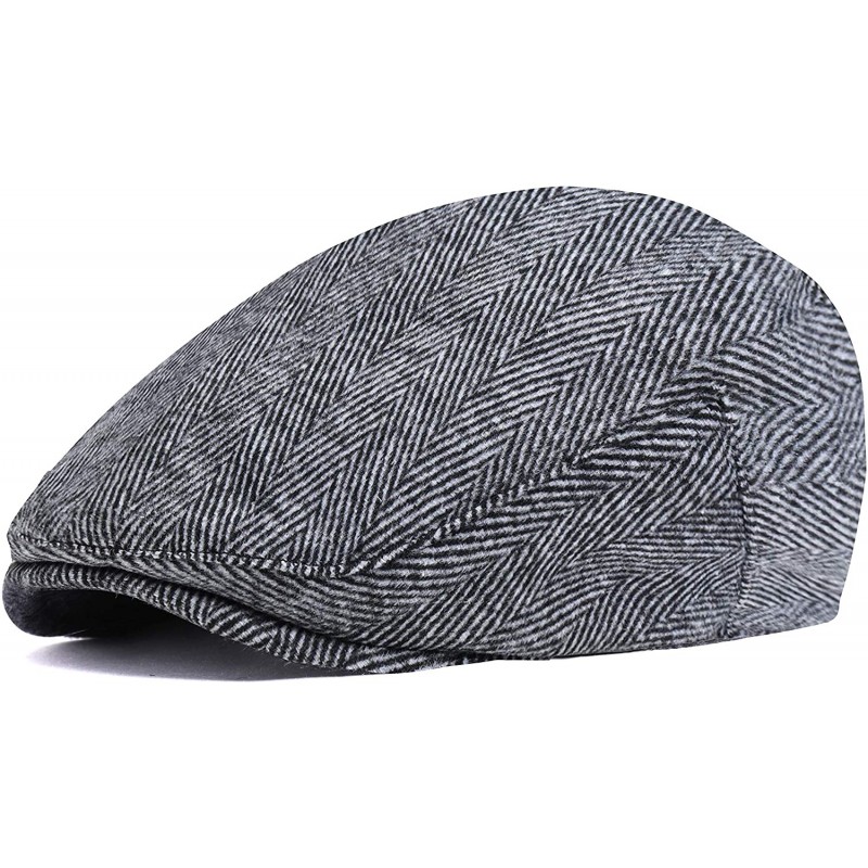 Newsboy Caps 1920s Gatsby Newsboy Hat Cap for Men Gatsby Hat for Men 1920s Mens Gatsby Costume Accessories - Gray - C118E0E6O...