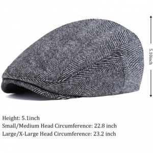 Newsboy Caps 1920s Gatsby Newsboy Hat Cap for Men Gatsby Hat for Men 1920s Mens Gatsby Costume Accessories - Gray - C118E0E6O...