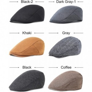 Newsboy Caps 1920s Gatsby Newsboy Hat Cap for Men Gatsby Hat for Men 1920s Mens Gatsby Costume Accessories - Gray - C118E0E6O...