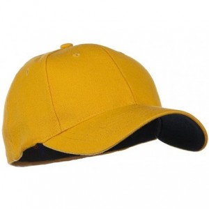 Baseball Caps Low Profile Washed Flex Cap - Gold - C718GZ2YLWI $19.96