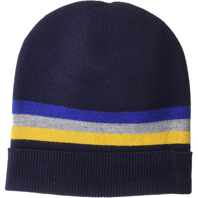 Skullies & Beanies Men's Merino Wool Beanie - Navy - CS18SKHUYQN $9.09