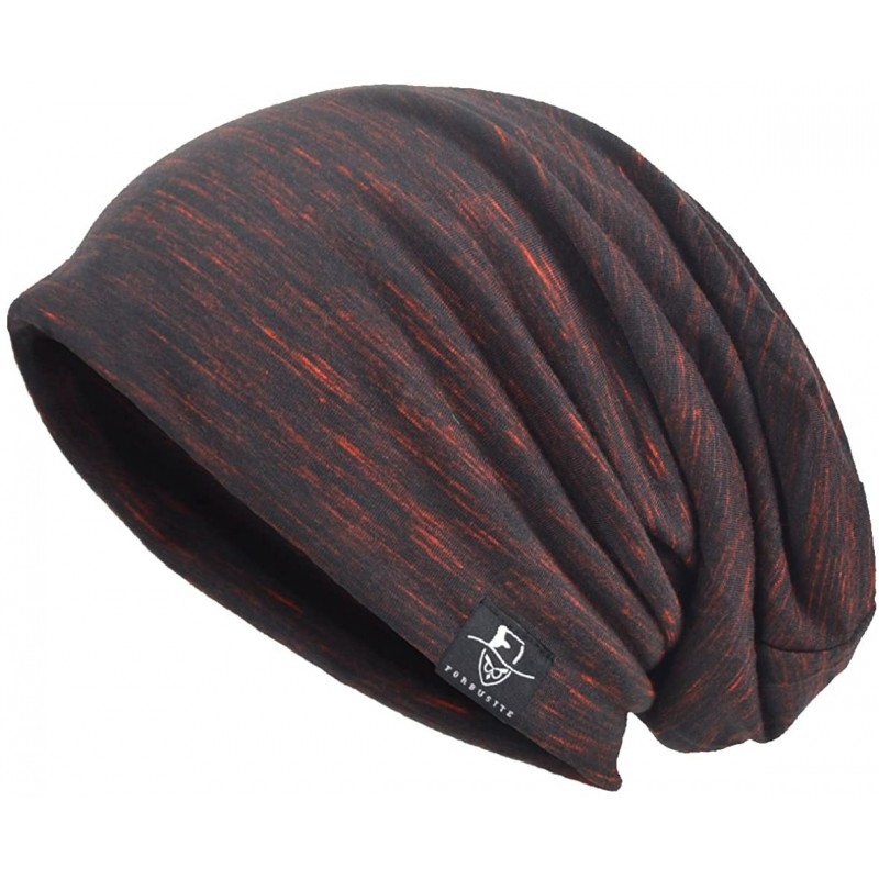 Skullies & Beanies Men Slouch Hollow Beanie Thin Summer Cap Skullcap - Multi Claret - CZ17AARWKKA $16.35